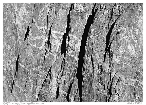 Detail of Painted wall. Black Canyon of the Gunnison National Park, Colorado, USA.