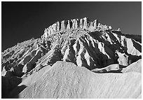 Cliffs and badlands. Capitol Reef National Park ( black and white)