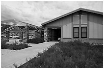 Great Basin Visitor Center. Great Basin National Park ( black and white)