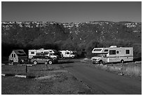 Morefield Campground. Mesa Verde National Park ( black and white)