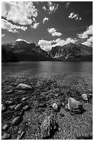 Phelps Lake, Laurence S. Rockefeller Preserve. Grand Teton National Park ( black and white)