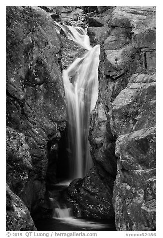 Chasm Falls. Rocky Mountain National Park (black and white)