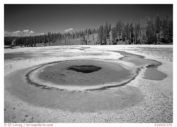 Thermal pool, upper Geyser Basin. Yellowstone National Park, Wyoming, USA.