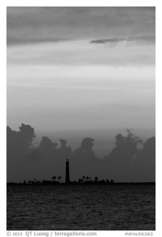 Loggerhead Key lighthouse at sunset. Dry Tortugas National Park, Florida, USA.