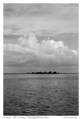 Long Key and cloud. Dry Tortugas National Park, Florida, USA.