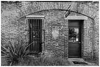 Visitor Center. Dry Tortugas National Park ( black and white)