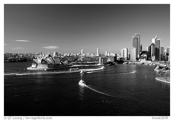 Opera house and Ferry harbour. Sydney, New South Wales, Australia