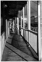 Boardwalk, Pahoa. Big Island, Hawaii, USA ( black and white)