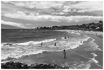 Makena Surf Beach. Maui, Hawaii, USA ( black and white)