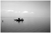 Immensity of the Tonle Sap. Cambodia (black and white)