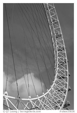 Detail of the London Eye. London, England, United Kingdom