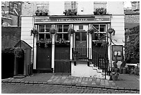 The Grenadier pub, afternoon. London, England, United Kingdom ( black and white)