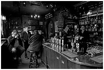 Inside the pub The Grenadier. London, England, United Kingdom ( black and white)