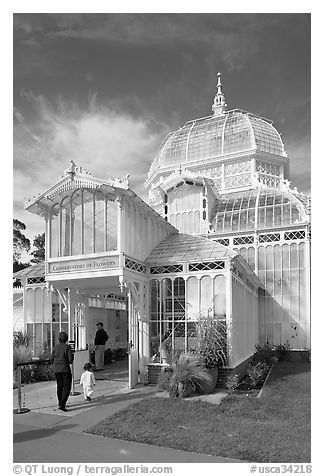 Entrance of the Conservatory of Flowers. San Francisco, California, USA
