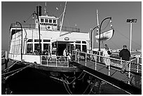 The Berkeley, a 1898 steam ferryboat that operated for 60 years in the SF Bay, Maritime Museum. San Diego, California, USA (black and white)
