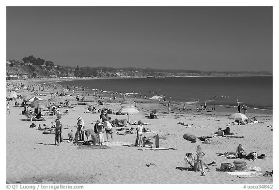 Beachgoers, Capitola. Capitola, California, USA