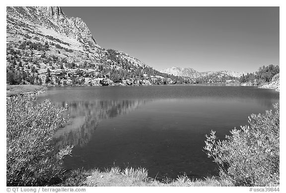Long Lake, John Muir Wilderness. California, USA (black and white)