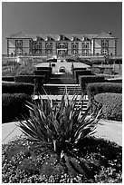 Louis XV style chateau of Domain Carneros. Napa Valley, California, USA ( black and white)