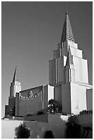 Church of Jesus Christ of Latter-Day Saints. Oakland, California, USA ( black and white)
