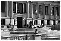 Library, University of California at Berkeley. Berkeley, California, USA (black and white)
