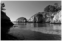 China Cove. Point Lobos State Preserve, California, USA ( black and white)