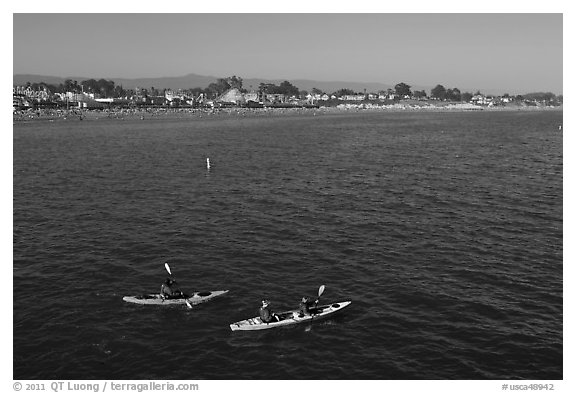 Sea kayakers. Santa Cruz, California, USA