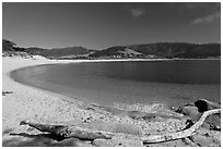 Carmel River State Beach. Carmel-by-the-Sea, California, USA ( black and white)