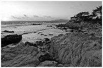 Butterfly house at sunset. Carmel-by-the-Sea, California, USA ( black and white)