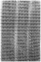 Silicon wafers, Intel Museum. Santa Clara,  California, USA (black and white)