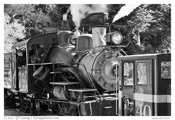 Roaring Camp and Big Trees Narrow-Gauge Railroad, Felton. California, USA