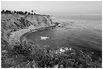 Point Vicente Lighthouse. Los Angeles, California, USA ( black and white)