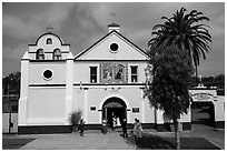 Mission Nuestra Senora Reina de Los Angeles. Los Angeles, California, USA ( black and white)