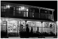 Gorda at night. Big Sur, California, USA ( black and white)