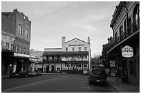 Main street, Jackson. California, USA ( black and white)