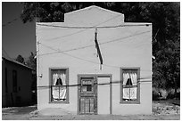 Square facade, Cedarville. California, USA ( black and white)