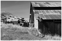 Selby Ranch. Carrizo Plain National Monument, California, USA ( black and white)