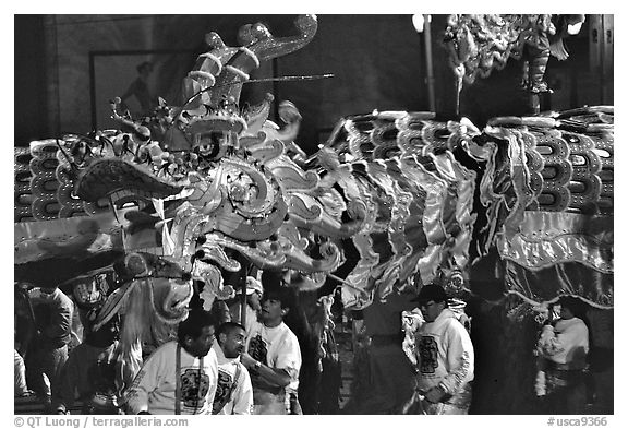 Dragon during the Chinese New Year celebration. San Francisco, California, USA