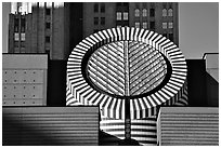 MOMA building. San Francisco, California, USA (black and white)