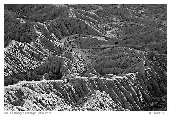 Erosion formations seen from Font Point. Anza Borrego Desert State Park, California, USA