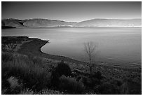 Topaz Lake, late afternoon. California, USA ( black and white)