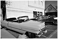 Classic Pink Cadillac, Bishop. California, USA ( black and white)