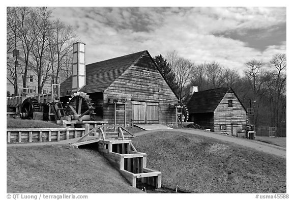 Forge and mill buildings, Saugus Iron Works National Historic Site. Massachussets, USA