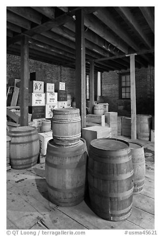 Goods inside public stores warehouse, Salem Maritime National Historic Site. Salem, Massachussets, USA