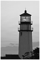 Highland Light at dawn, Cape Cod National Seashore. Cape Cod, Massachussets, USA (black and white)