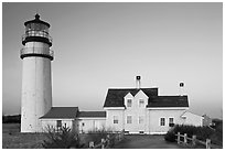 Cape Cod Light, early morning, Cape Cod National Seashore. Cape Cod, Massachussets, USA ( black and white)