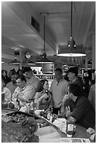 Union Lobster House, oldest restaurant in continuous service in the US. Boston, Massachussets, USA (black and white)