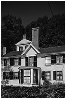 Wayside, home to Louisa May Alcott, Nathaniel Hawthorne, and Margaret Sidney.. Massachussets, USA ( black and white)
