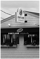 Lobster restaurant. Portland, Maine, USA (black and white)