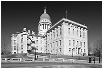 Maine State Capitol. Augusta, Maine, USA ( black and white)