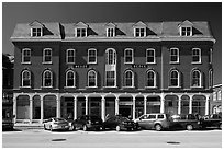 Building on main street. Concord, New Hampshire, USA (black and white)